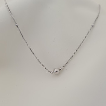 Silberne Halskette