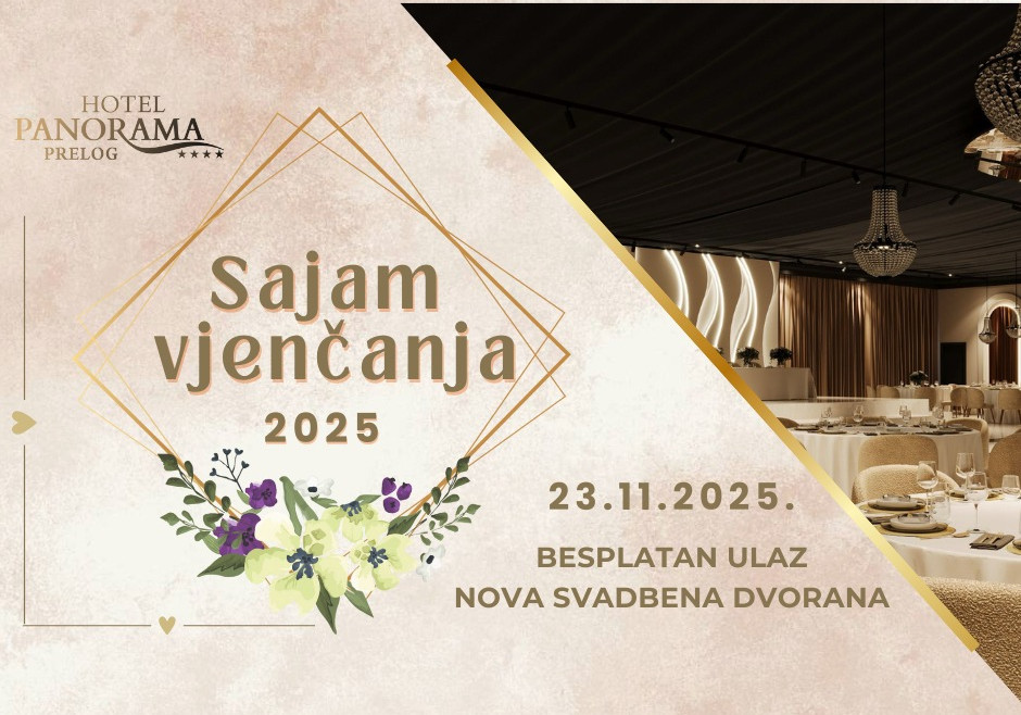 SAJAM VJENČANJA HOTEL PANORAMA PRELOG